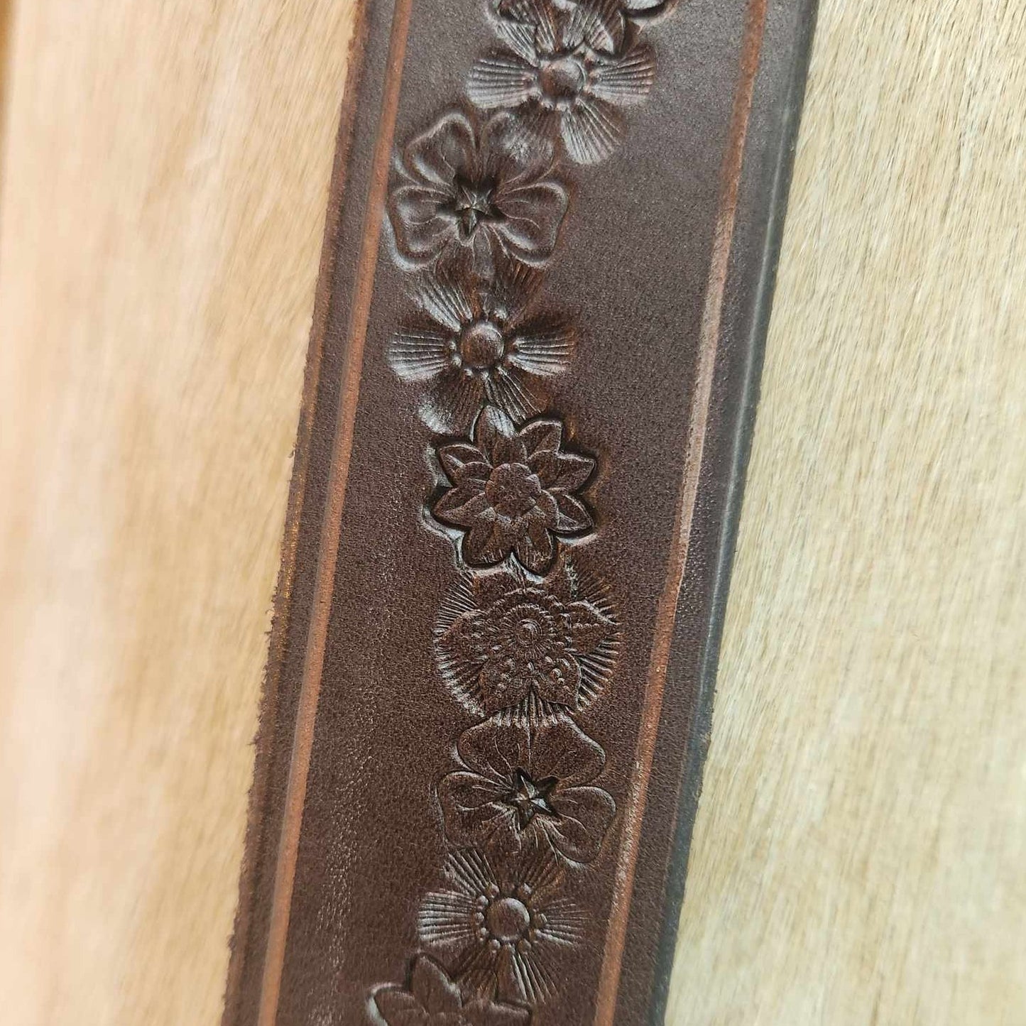 Ladies signature series tooled belts by Lady Saddler