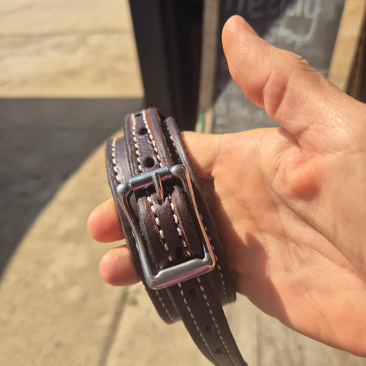 Leather Dog Collar - hand crafted bridle leather