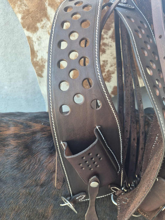 UHF Radio Carrier – Bridle Leather Shoulder Holster