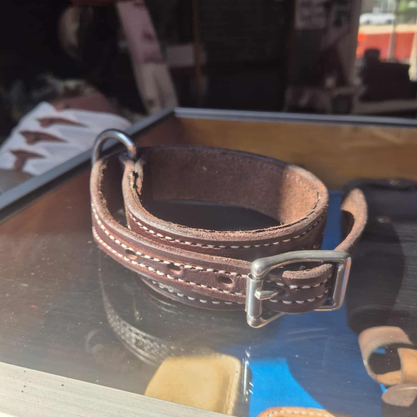 Leather Dog Collar - hand crafted bridle leather