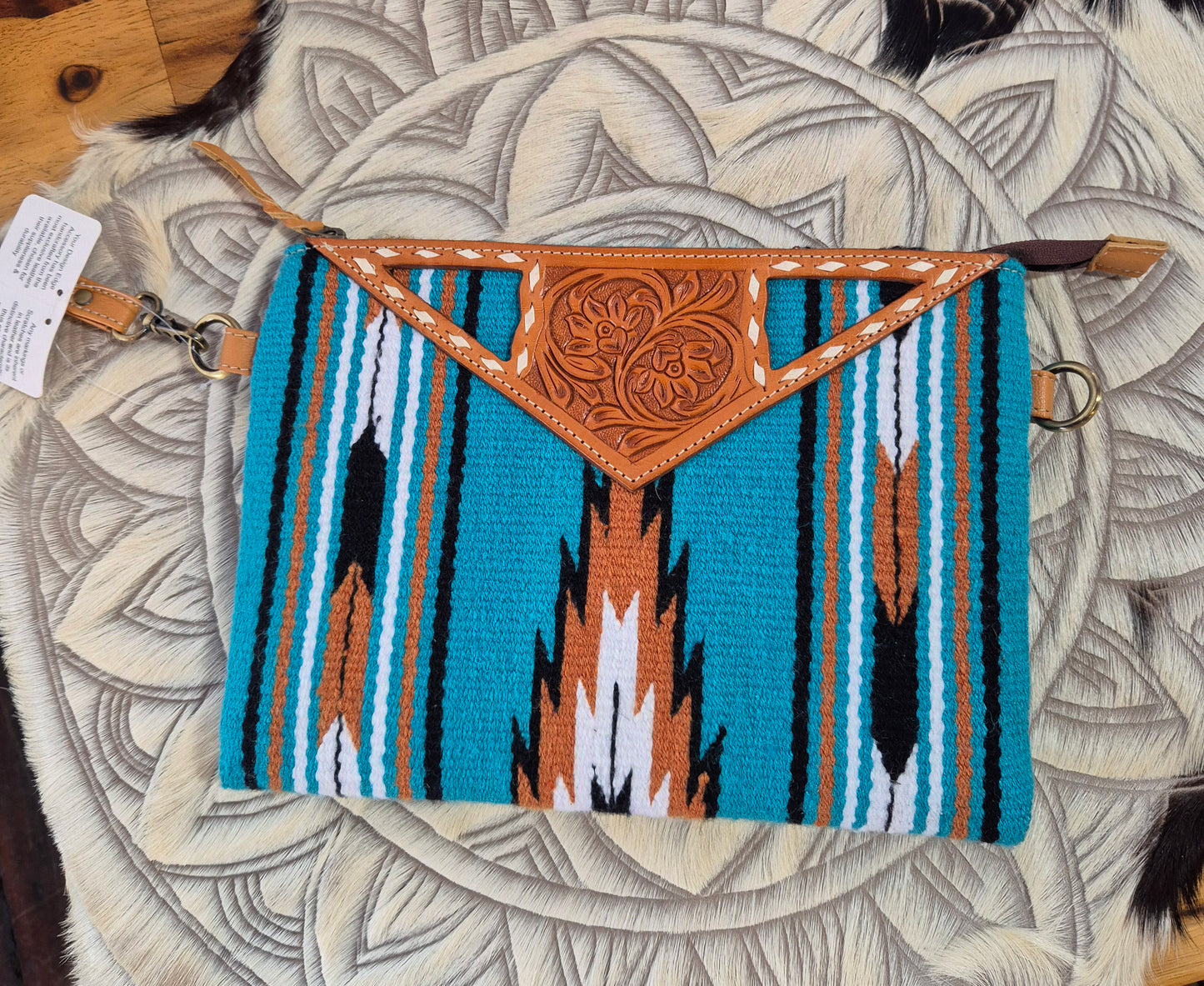 Saddle bag, large clutch