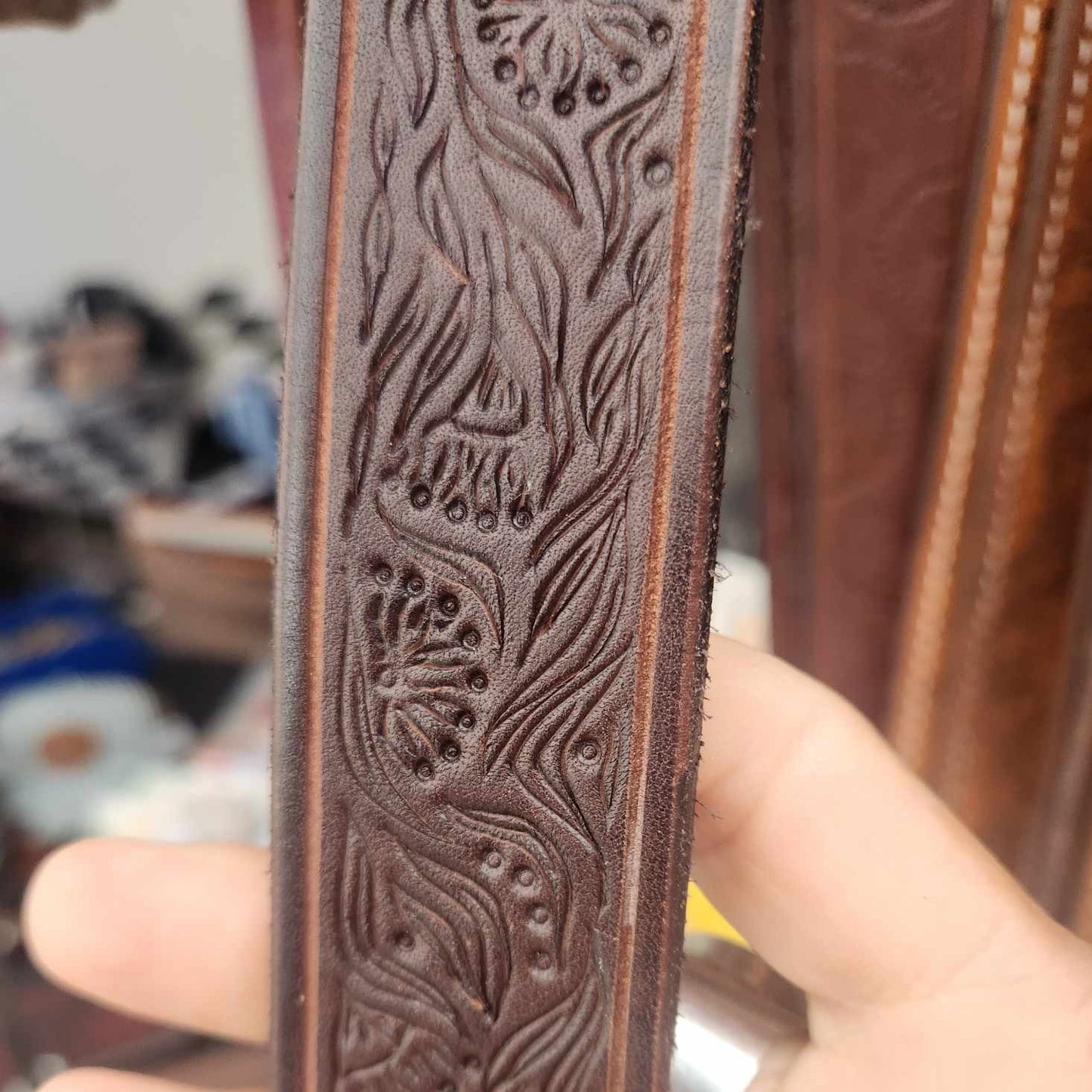 Ladies signature series tooled belts by Stella Penny