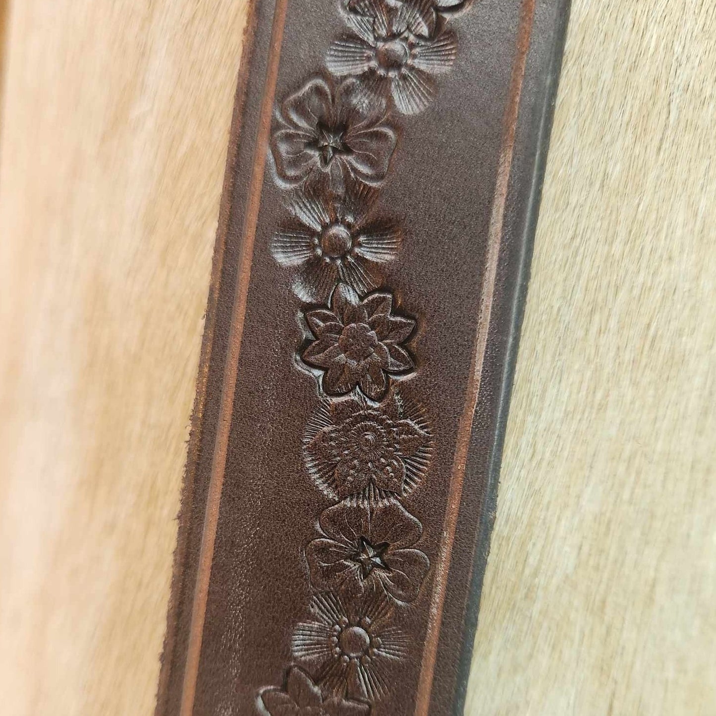 Ladies signature series tooled belts by Lady Saddler