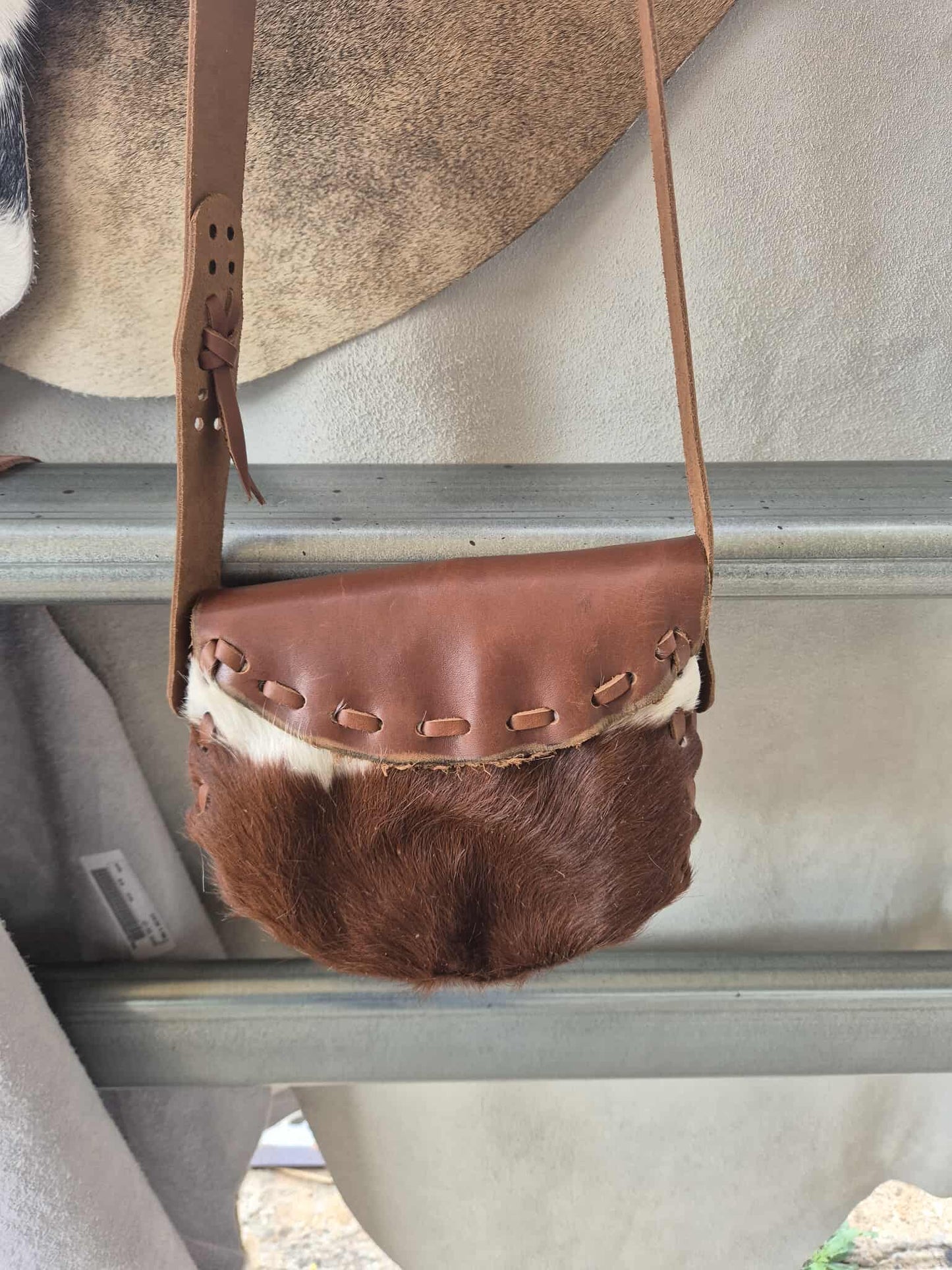 Davania Hand made crossbody bag -Rustic natural edge - Australian Made