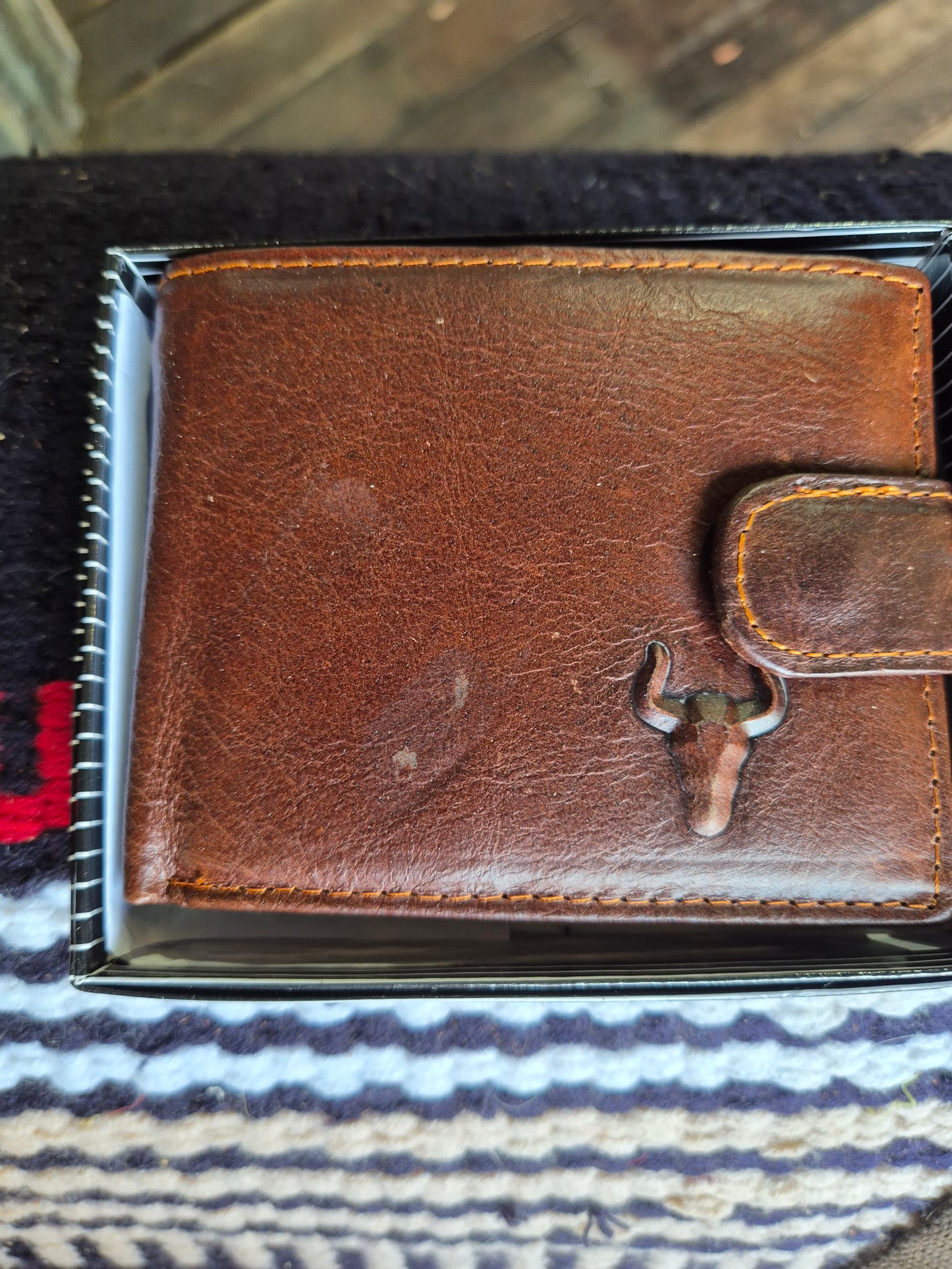 Men's longhorn wallet